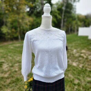 Authentic Vintage 70's 80's lace boho fall sweater